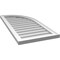 Ekena Millwork Quarter Round Top Right Surface Mount PVC Gable Vent w/ 2"W x 1-1/2"P Brickmould Frame, 18"W x 38"H GVPQR18X3802SN - alternate 4